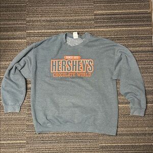 Gildan Gray and Orange Crewneck Sweater